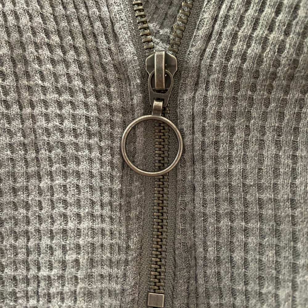 EUC | Hollister | Gray Quarter Zip Long Sleeve - Picture 3 of 4